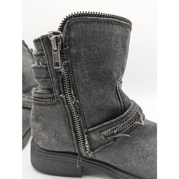 Yellow Box |  Crispina | Distressed Denim Ankle Boots | Size 6.5 - Picture 11 of 13